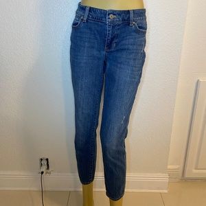 Talbots Boyfriend Flawless Five Pocket Blue Jeans Size 4 Petite -0157